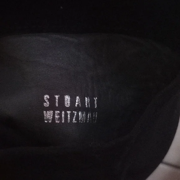 $795 Stuart Weitzman just over the knee boots black suede women size 8